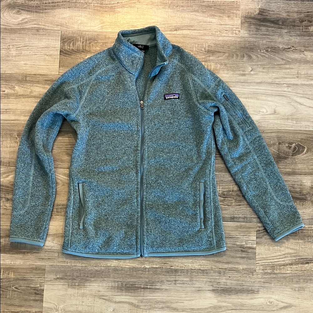 Patagonia Women’s Teal Full-Zip Fleece Jacket | Size M